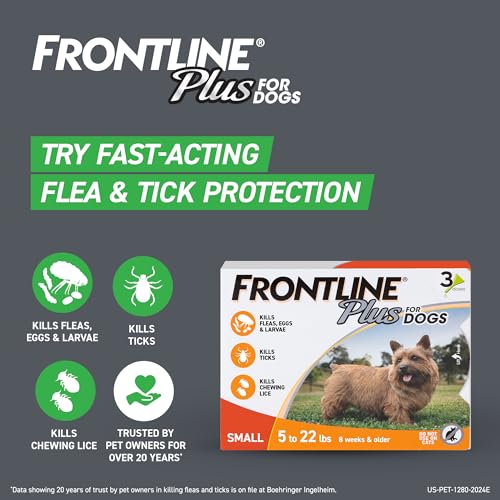 Frontline Gold paquete tres dosis para perros pequeños, protección continua