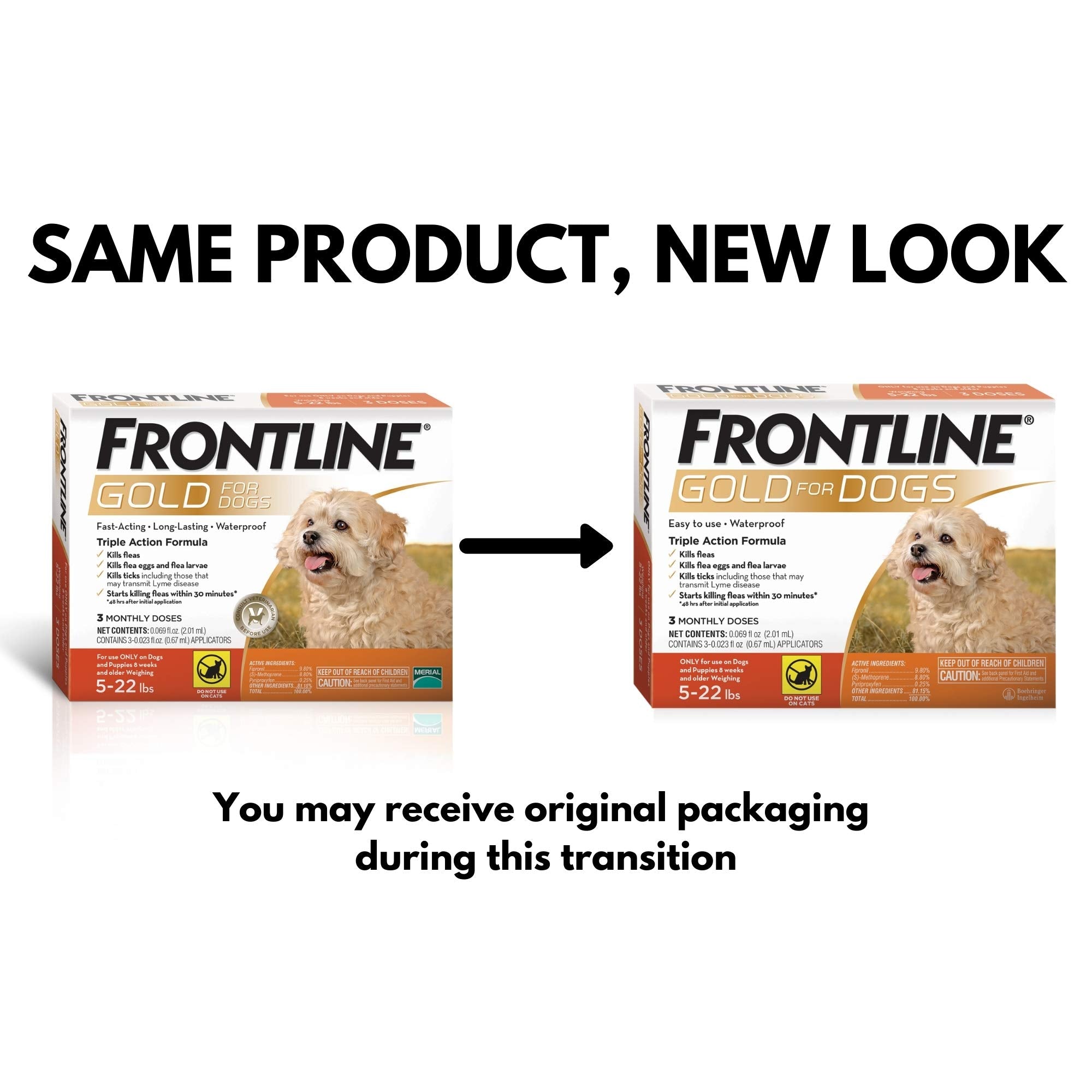 Frontline Gold protección antipulgas duradera para perros