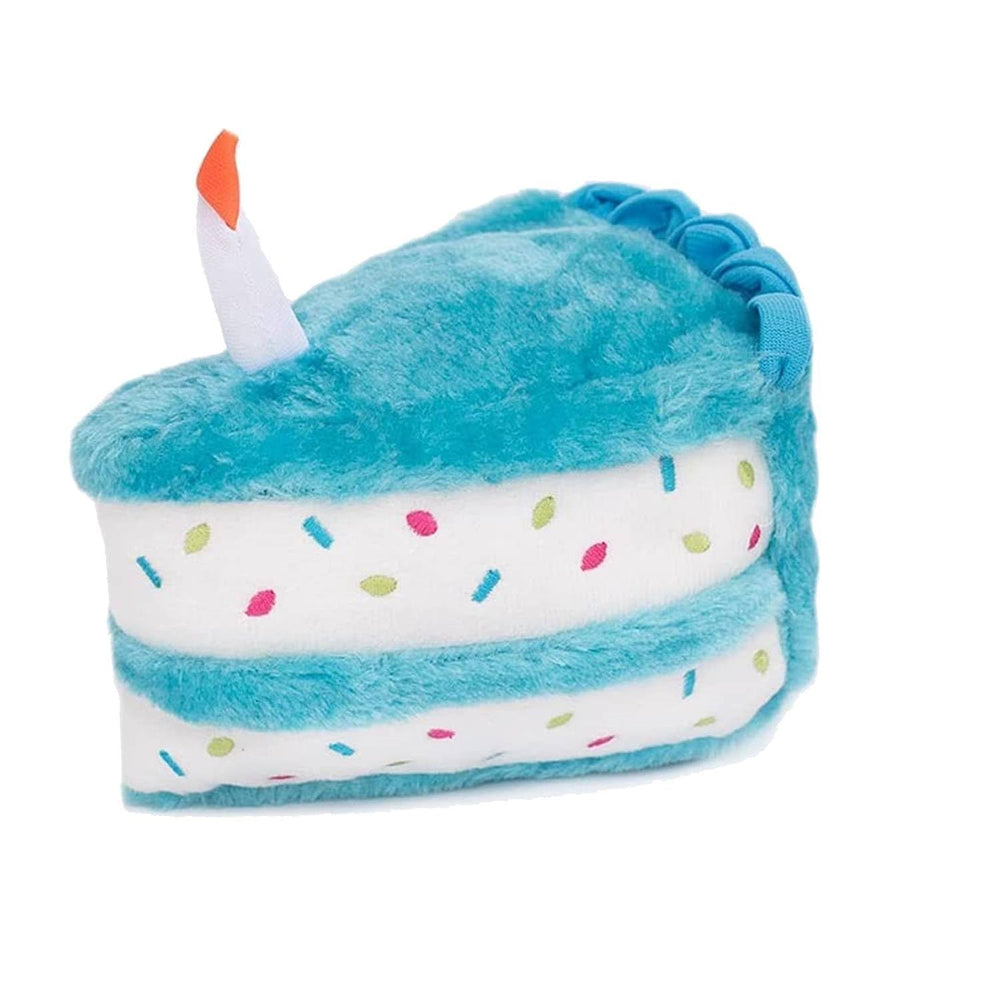 Frymmx juguete peluche azul para cumpleaños de perros, ideal para fiesta y juego.