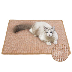 Alfombra rascadora FUKUMARU, sisal natural, duradera para uñas felinas