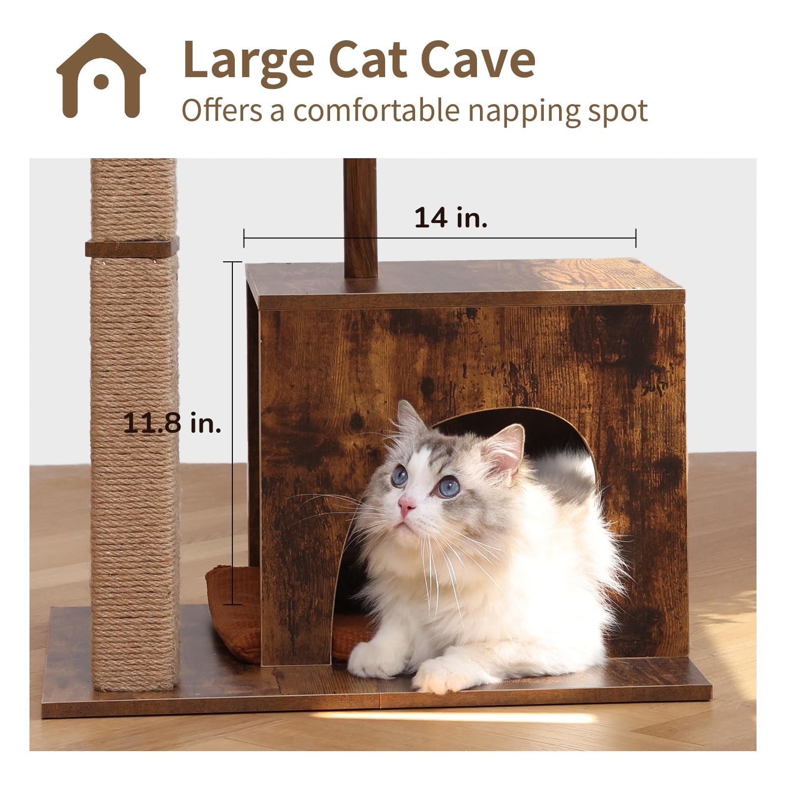 FUKUMARU árbol para gatos: bola aromática para masticar y relajar.
