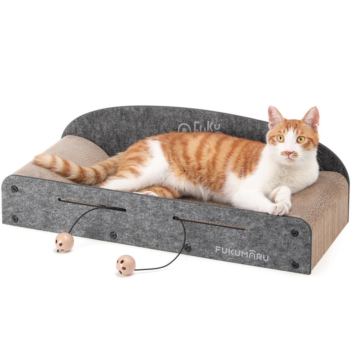 Fukumaru cama rasca-gato grande para rascar y descansar cómodamente.