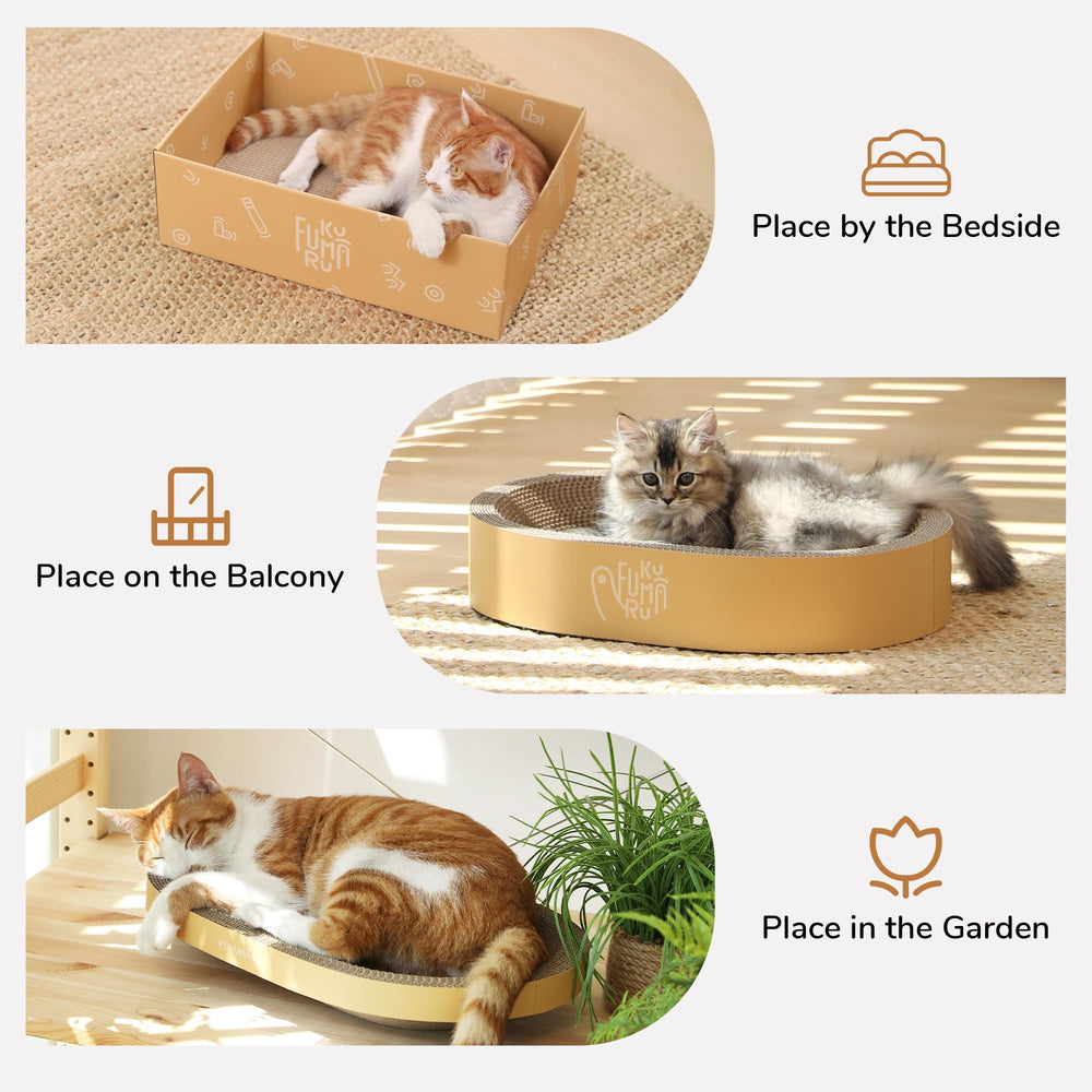 FUKUMARU diseño ergonómico para gatos, comodidad