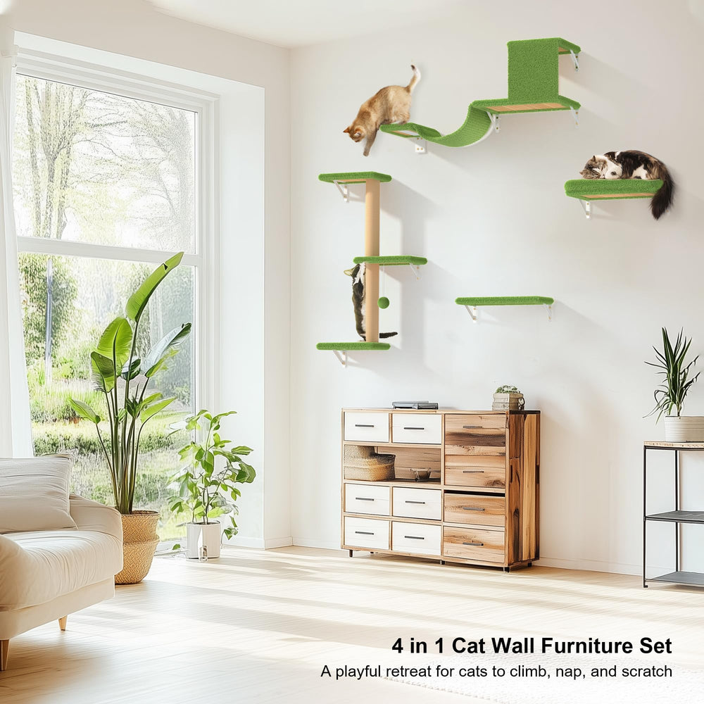 FUKUMARU estantería pared gato enfoque instalación fácil en vigas.