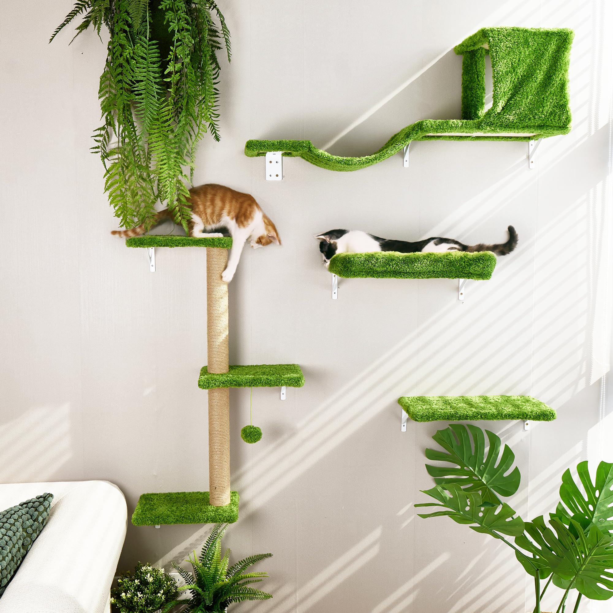 FUKUMARU estantería pared gato enfoque juego y exploración saludable.