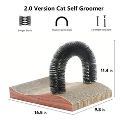 Gato FUKUMARU, masaje-arco-barras-acero ofrece masaje suave