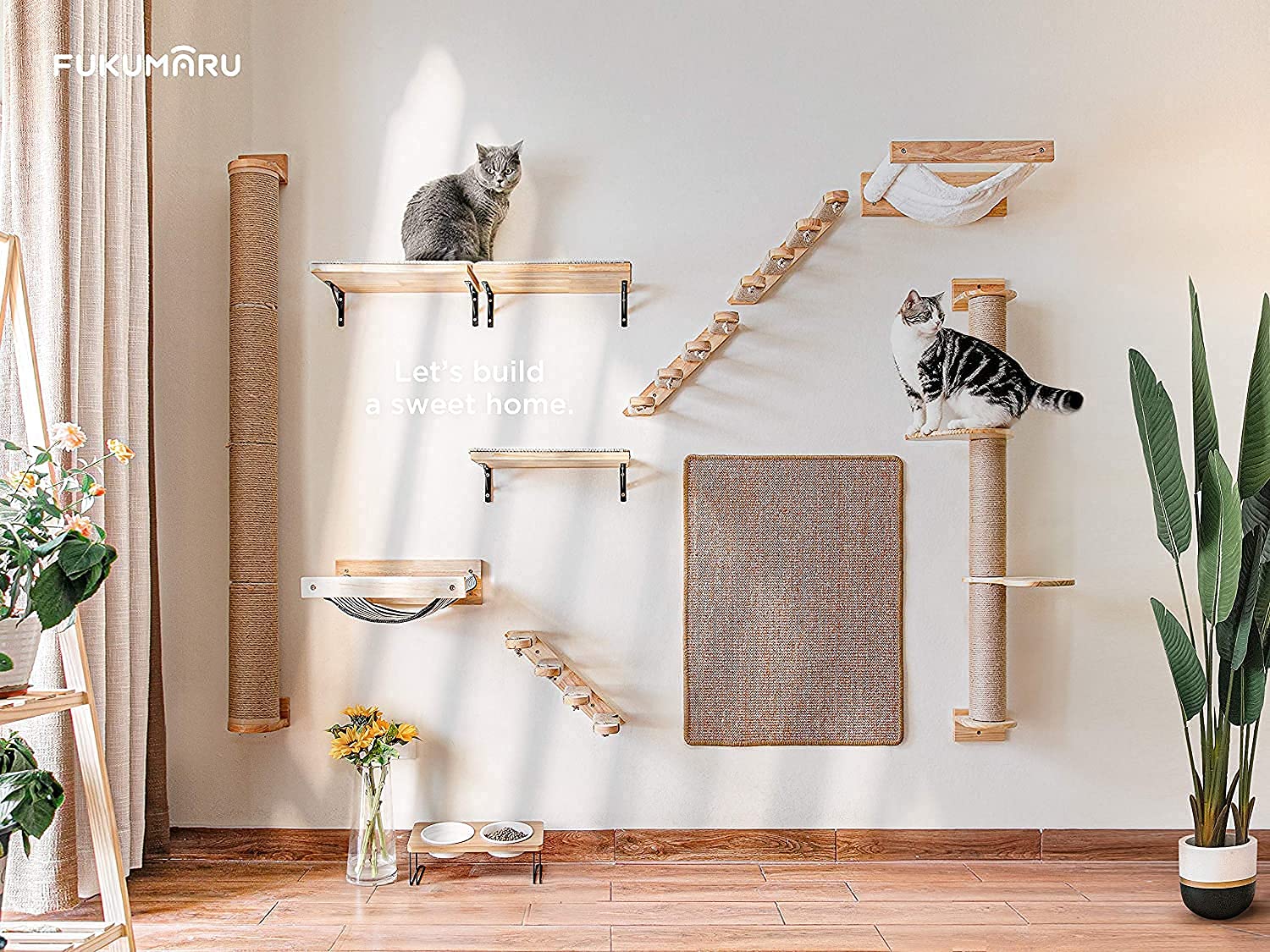 FUKUMARU instalación fácil con tornillería adecuada para montar.