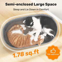 Rascador para gatos FUKUMARU: reversible y desmontable para ajustes.