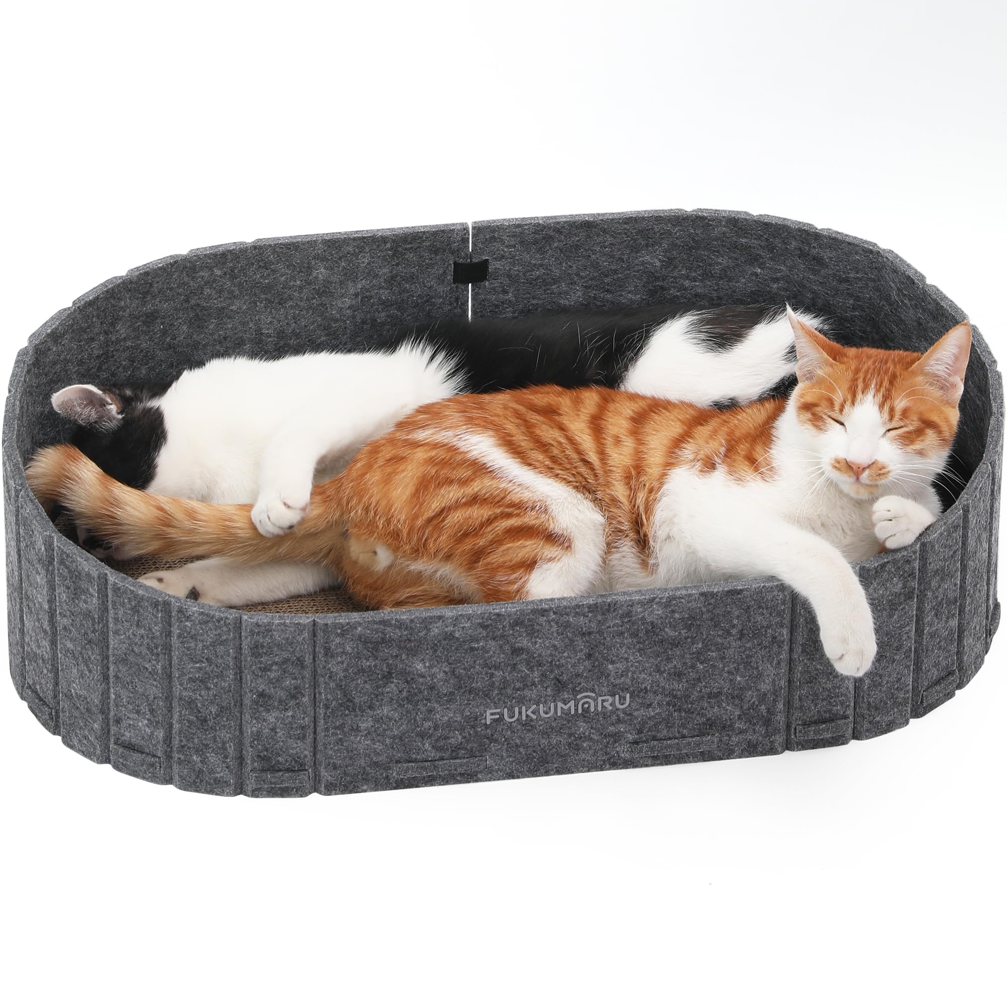 Rascador para gatos FUKUMARU, sofa de 24 pulgadas: cómodo para descansar.