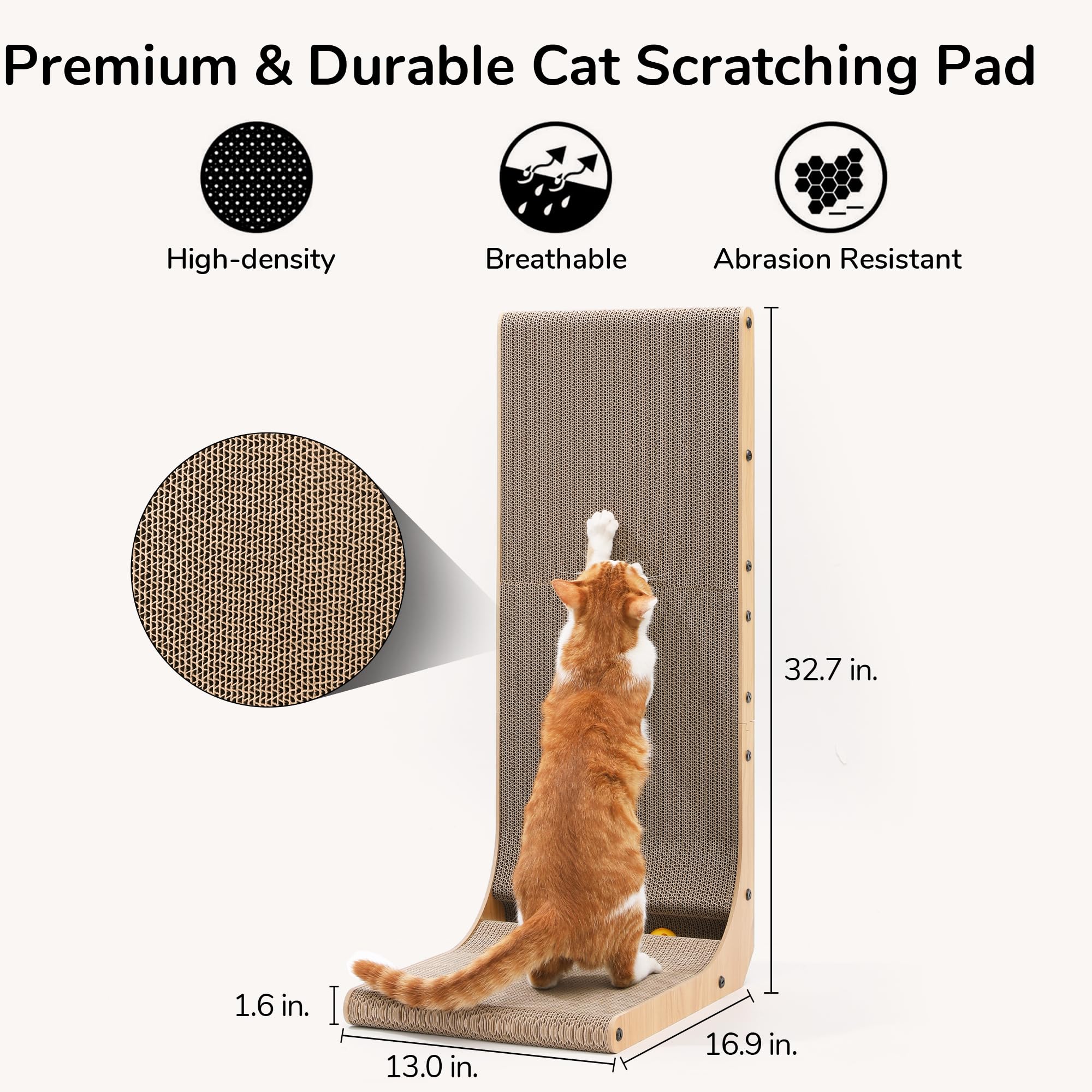 Zona vertical FUKUMARU para gatos, ahorro de espacio.