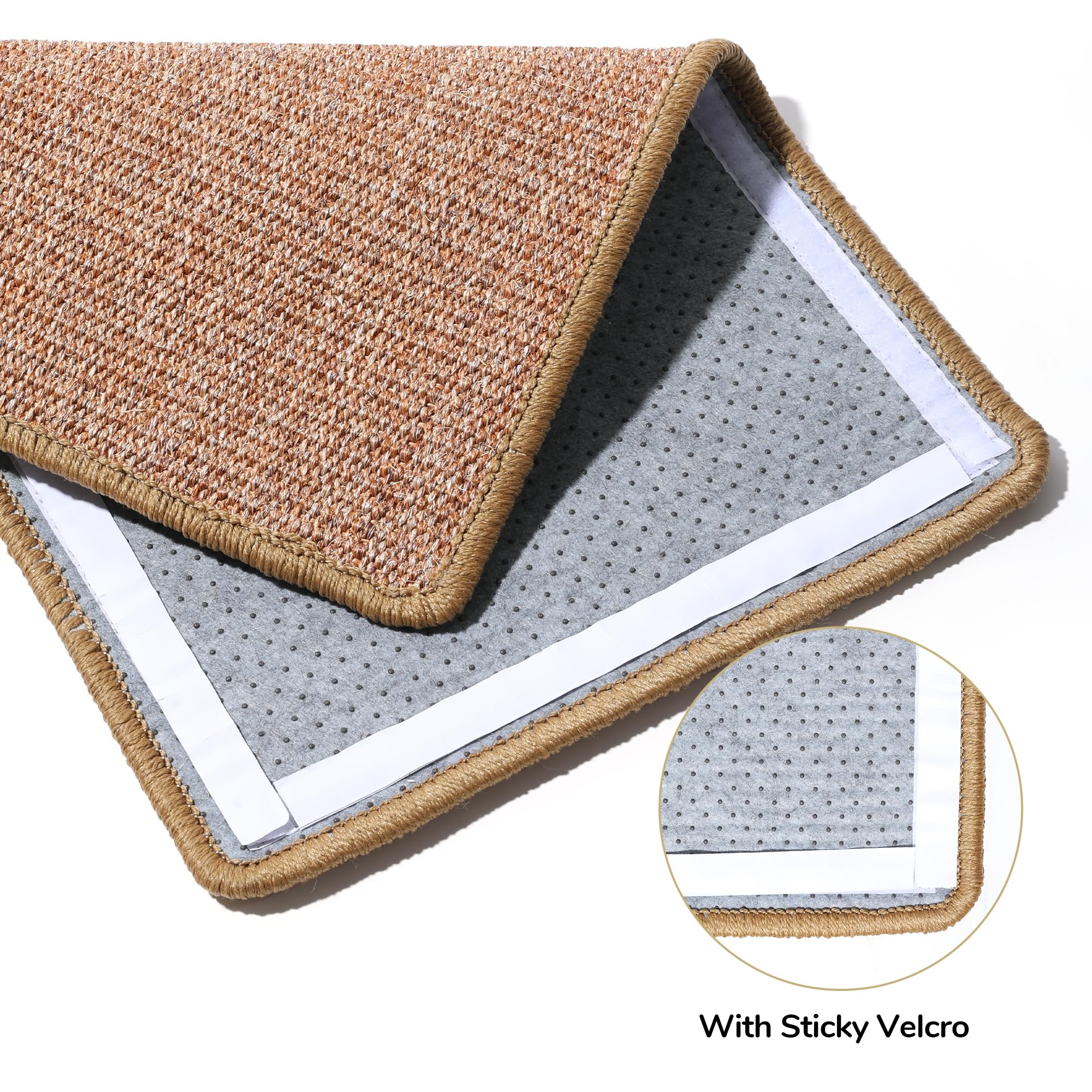 Detalle de textura sisal natural de FUKUMARU para uñas