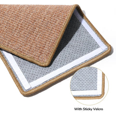 Detalle de textura sisal natural de FUKUMARU para uñas