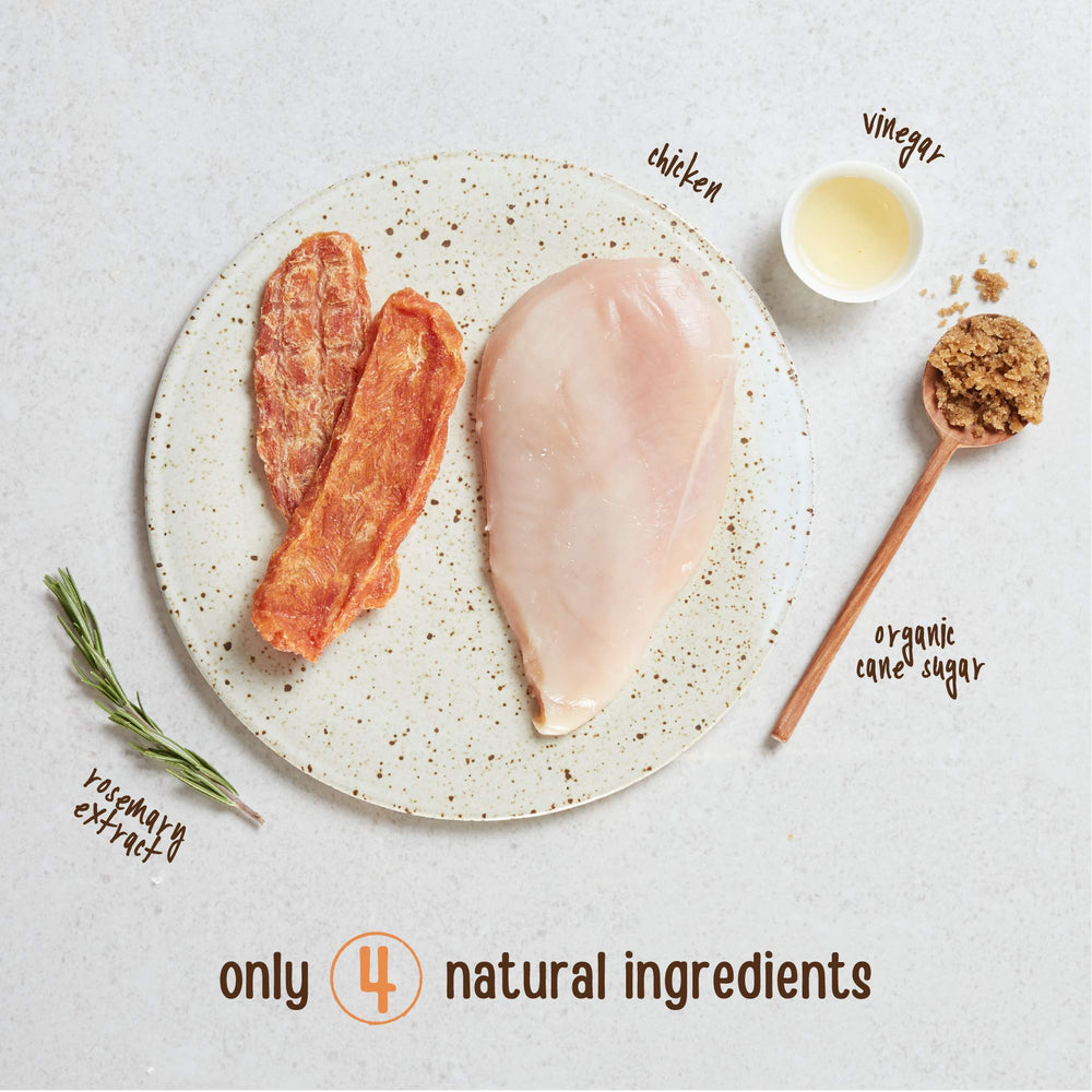 Full Moon Chicken Jerky: ingredientes naturales sin glicerina ni conservantes