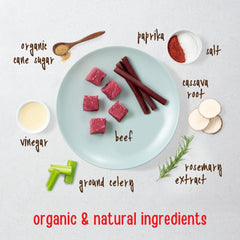 Full Moon ingrédients naturels boeuf cassava: recette simple et sans additifs artificiels pour chien.