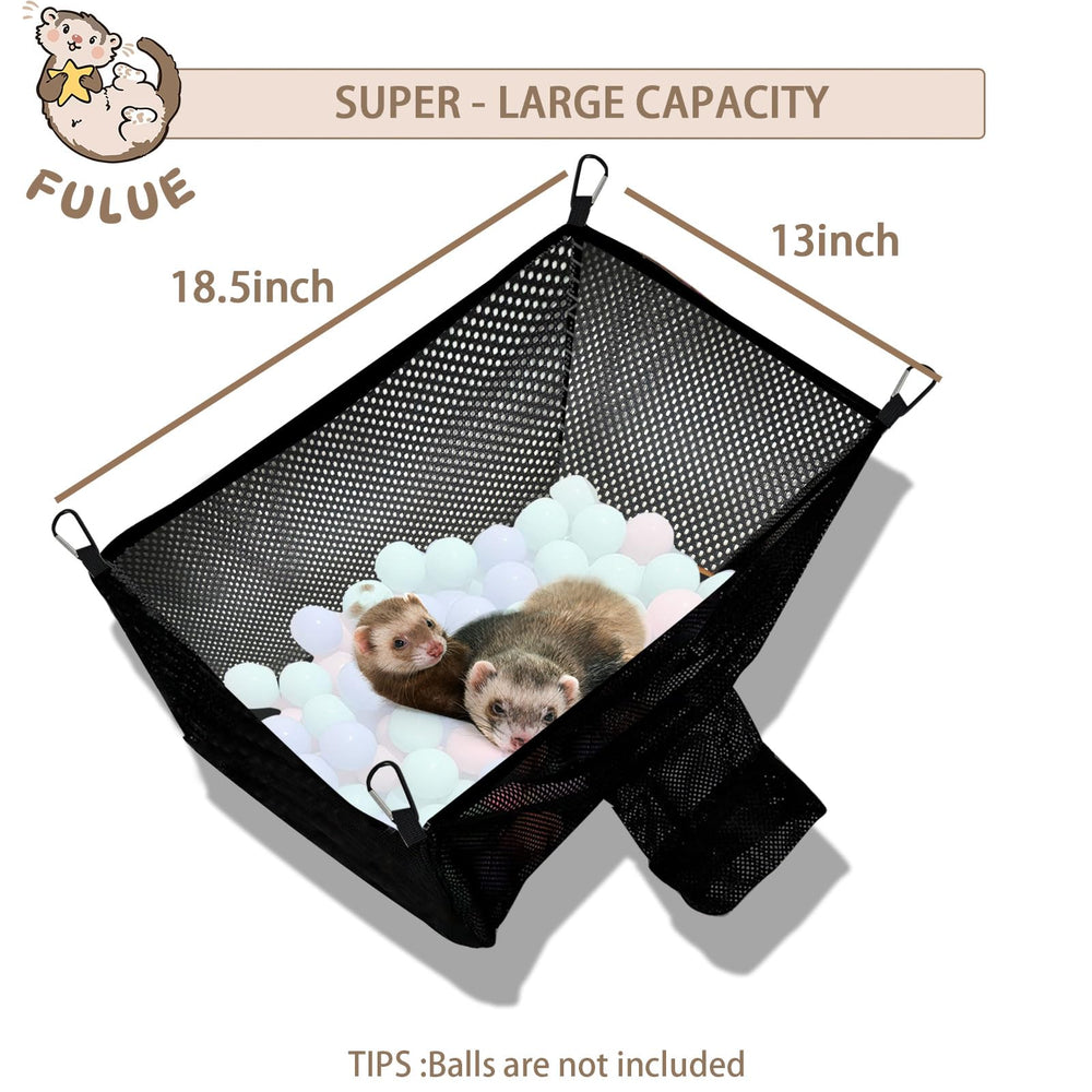 FULUE Ferret Ball Pit: fácil instalación en jaula para área de juego.