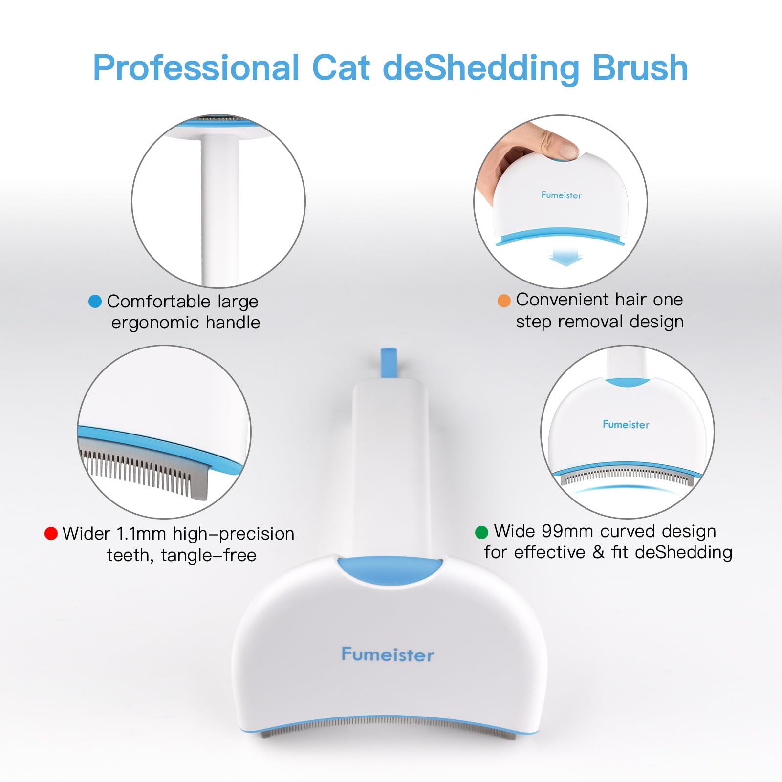 Fumeister one-step hair removal design makes cleanup quick.