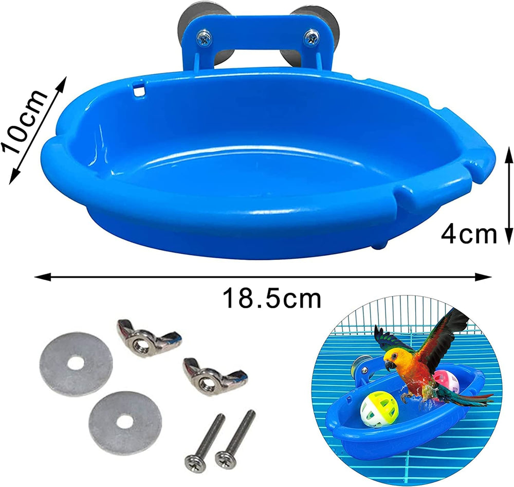 Cuenco de baño para aves FunMove, diseño estable y fácil de instalar