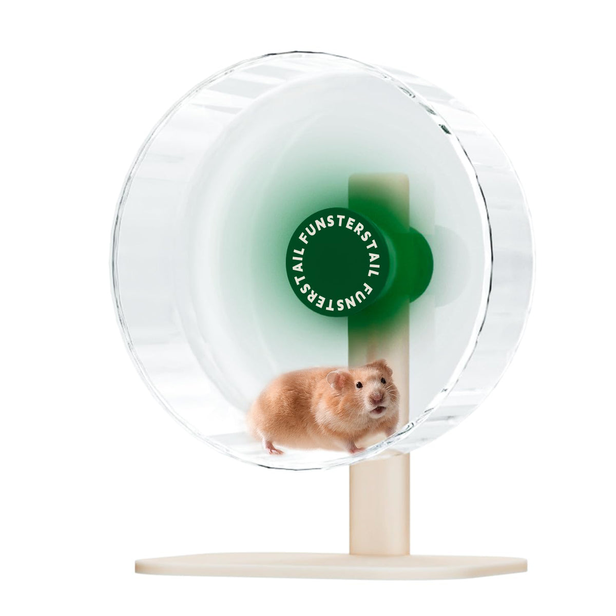 FunstersTail rueda-hamster-silenciosa-10-4-pulgadas para uso nocturno sin ruidos.