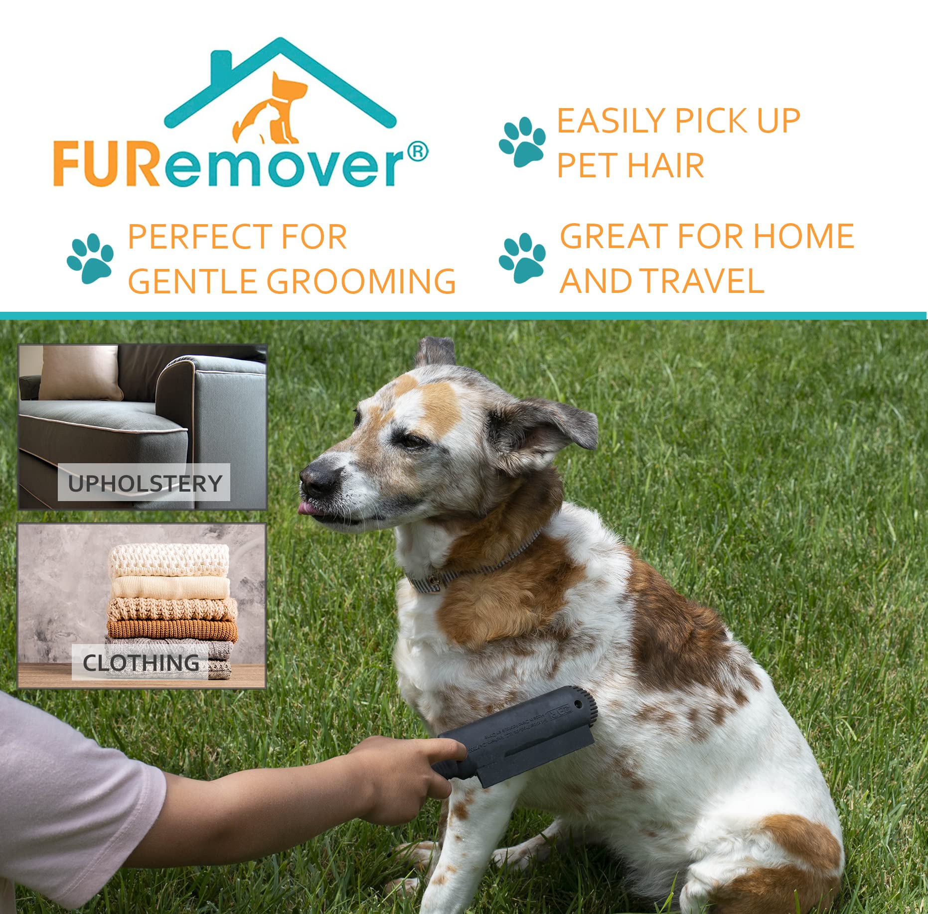 FURemover Plus diseño compacto ideal para viaje y limpieza rápida