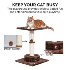 Furhaven base caja de actividades interactiva incentiva exploración y curiosidad felina