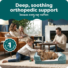 Furhaven bordes removibles para soporte de cabeza en cama de perro