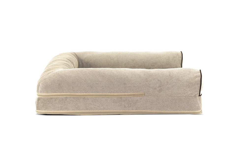 Funda lavable Furhaven crema, fácil de limpiar y mantener.