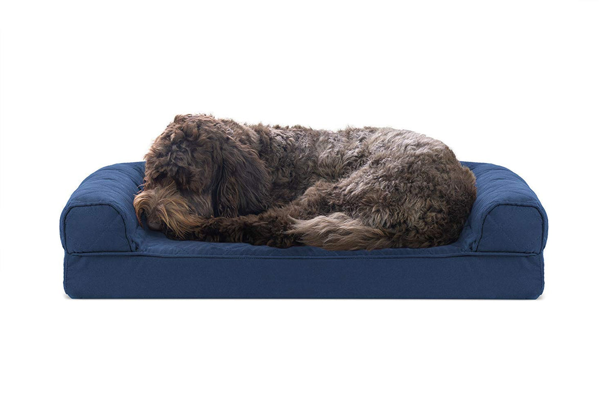 Cama Furhaven con gel enfriante para descanso fresco.