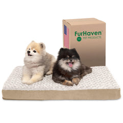 Furhaven cama para perros, gel-frente y superficie fresca para descansar