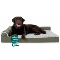 Cama FurHaven para perro grande con gel enfriante, confort y frescura.