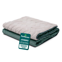 FurHaven cobertura para cama de perro estilo sofá, fácil de limpiar y adaptable.