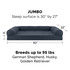 FurHaven Dreamer Sofa funda desmontable y lavable para limpieza fácil.