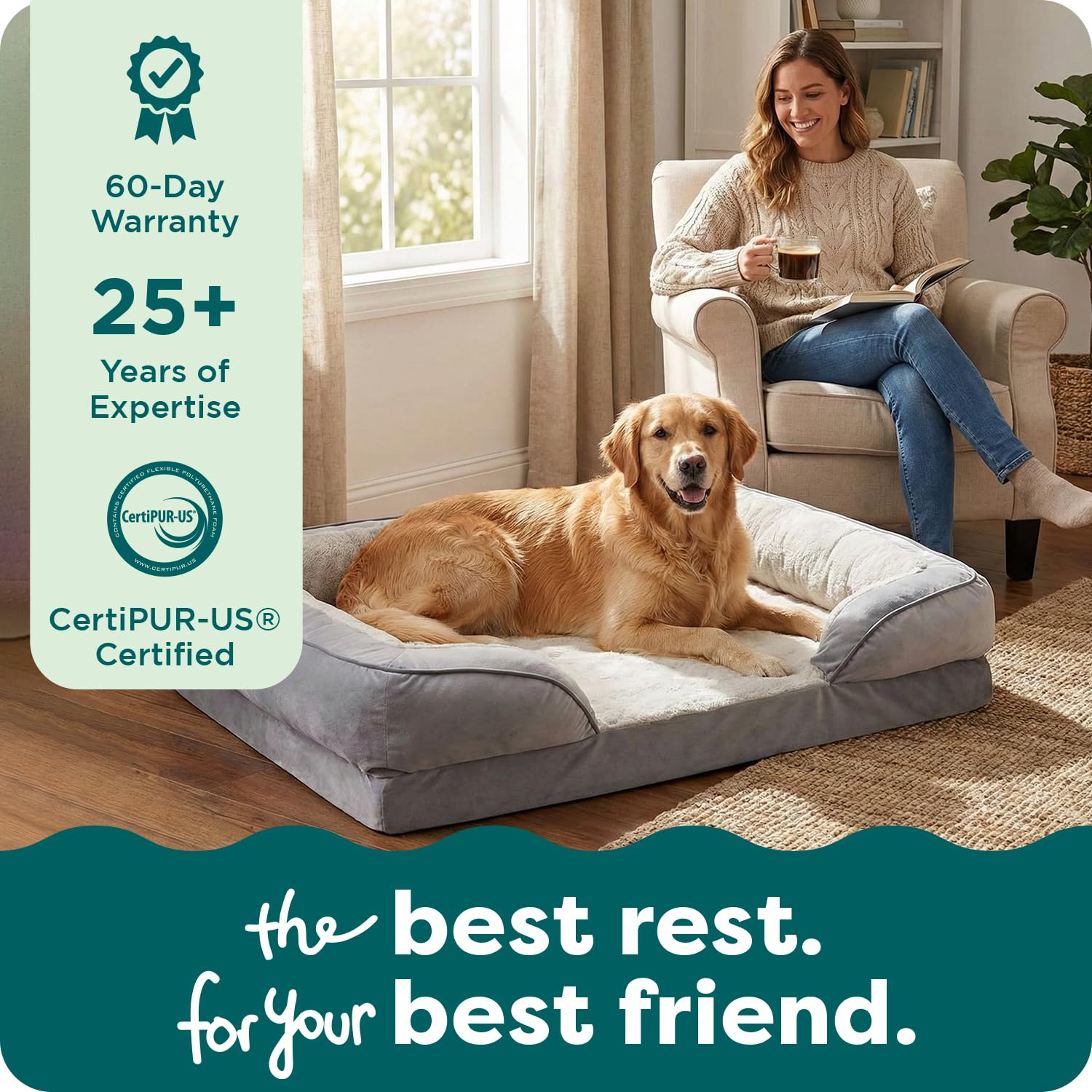 Furhaven cama duradera para uso diario de perros