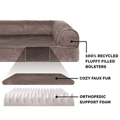 Base de espuma ortopédica tipo huevo para perros Furhaven