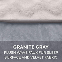 Funda Furhaven para cama de perro lavable a máquina, cuidado fácil.