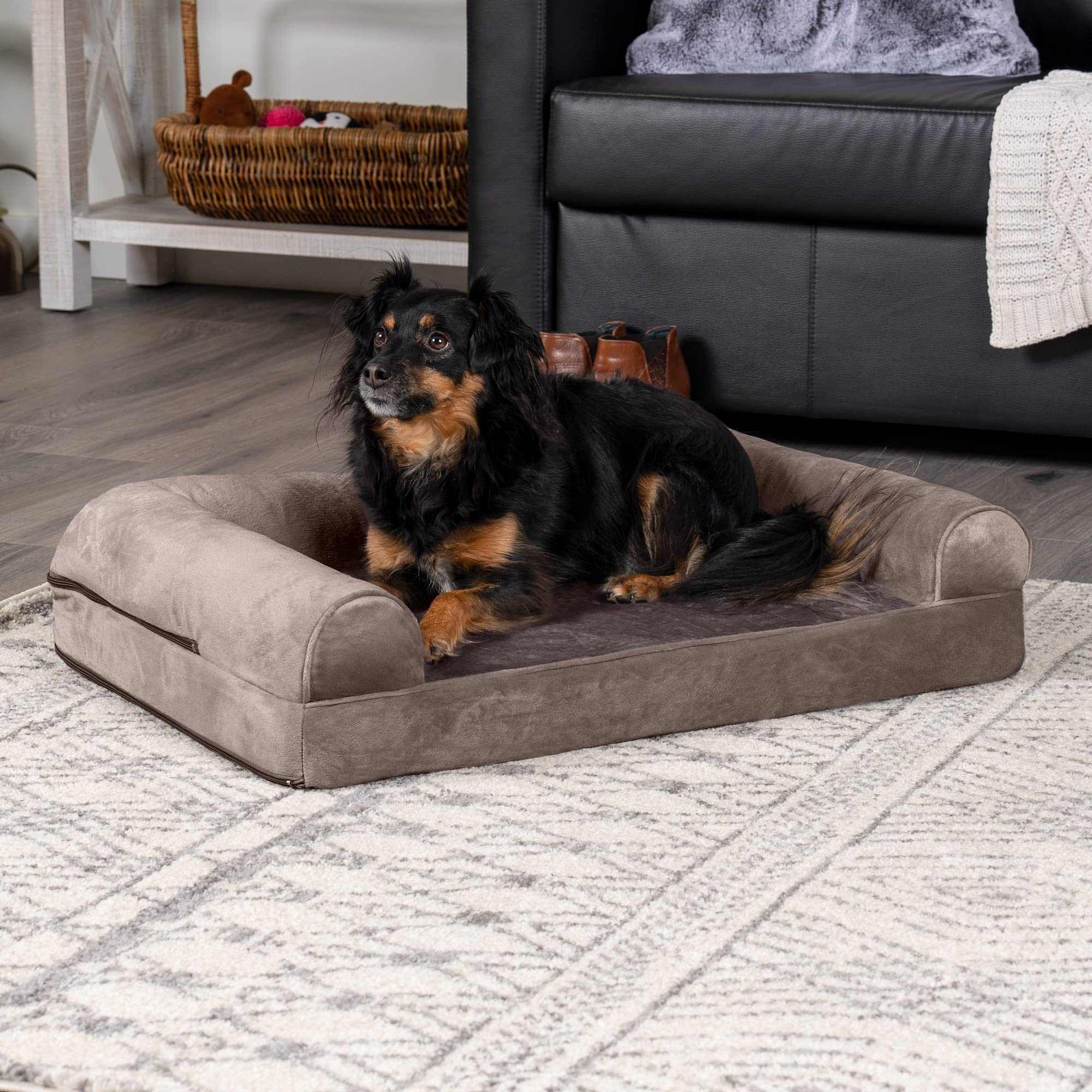 Funda lavable de Furhaven para cama de perro ortopédica