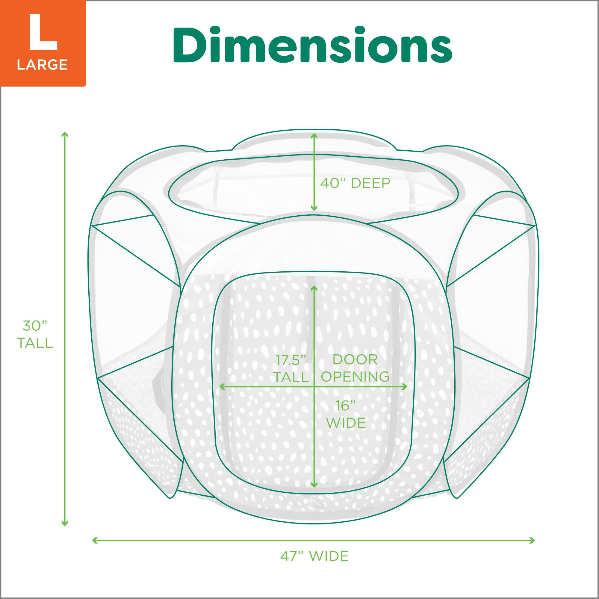 Furhaven PlayPen diseño circular con seis paneles para amplitud.