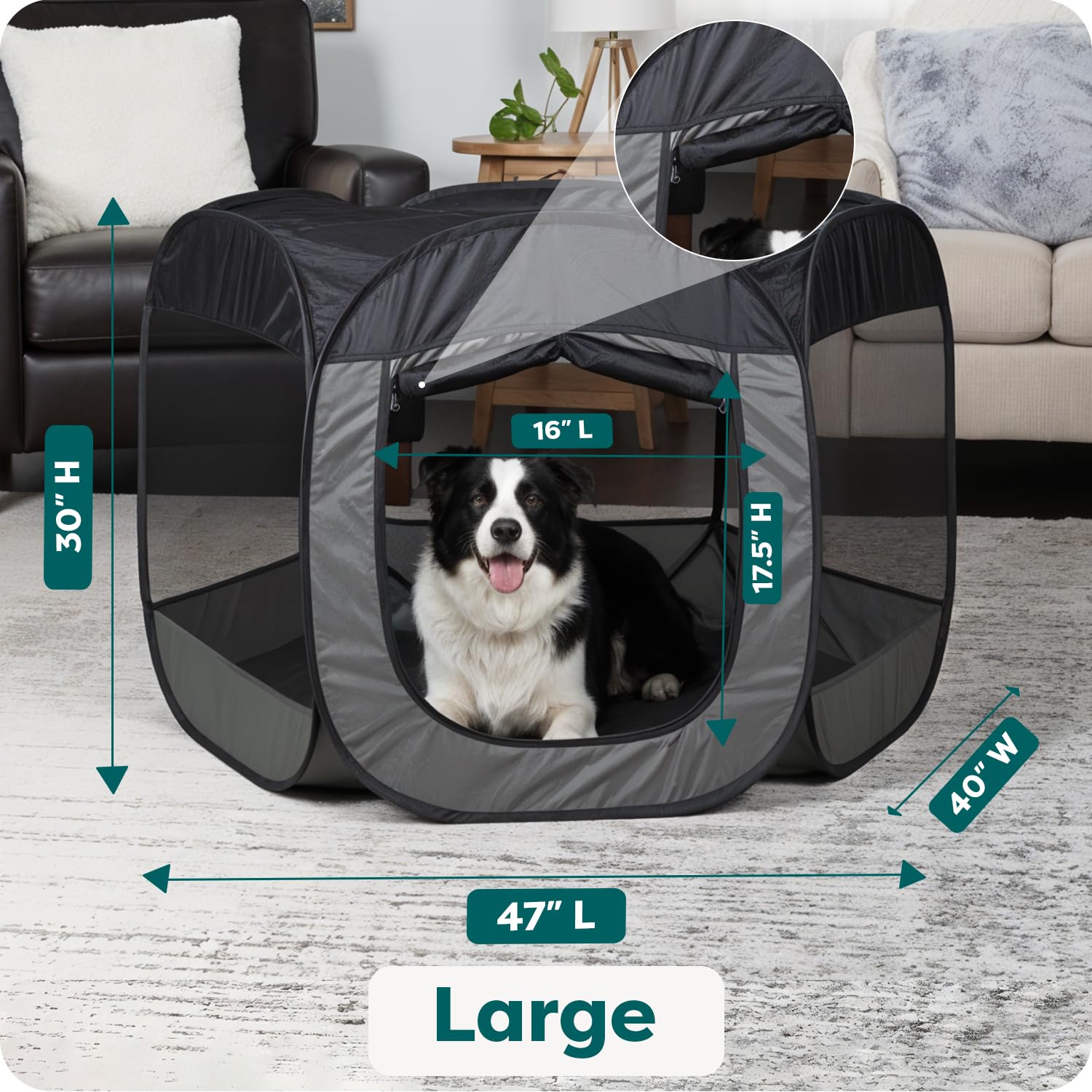 Suelo removible y lavable del FurHaven para limpieza sencilla.