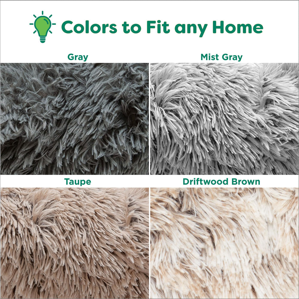 furhaven taupe 36 pulgadas dona para perros de tamaño mediano a grande.