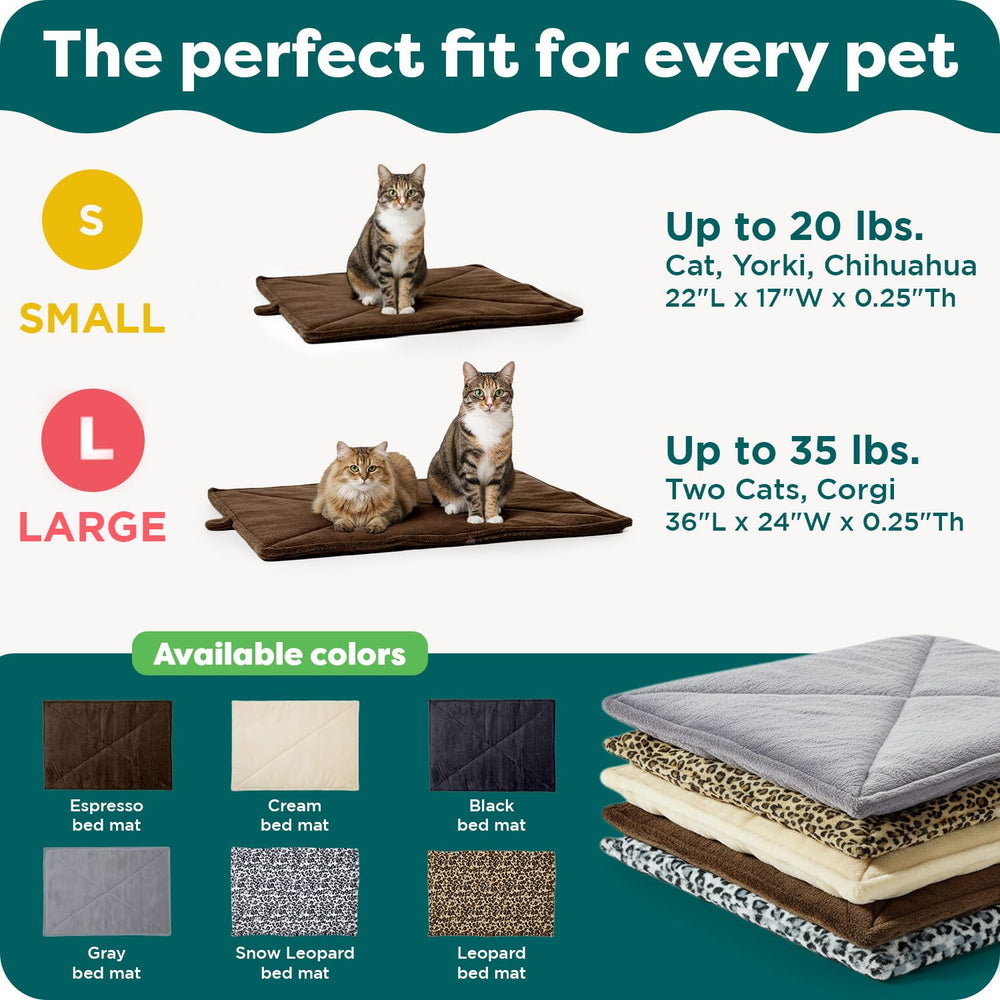 FurHaven ThermaNAP alfombra 22x17 pulgadas, ajuste cómodo en jaula