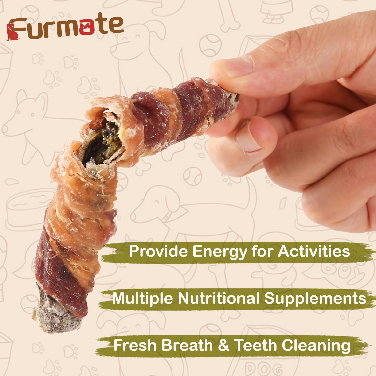 Furmate empaque cierre zip reutilizable, perfecto para llevar durante paseos y viajes.