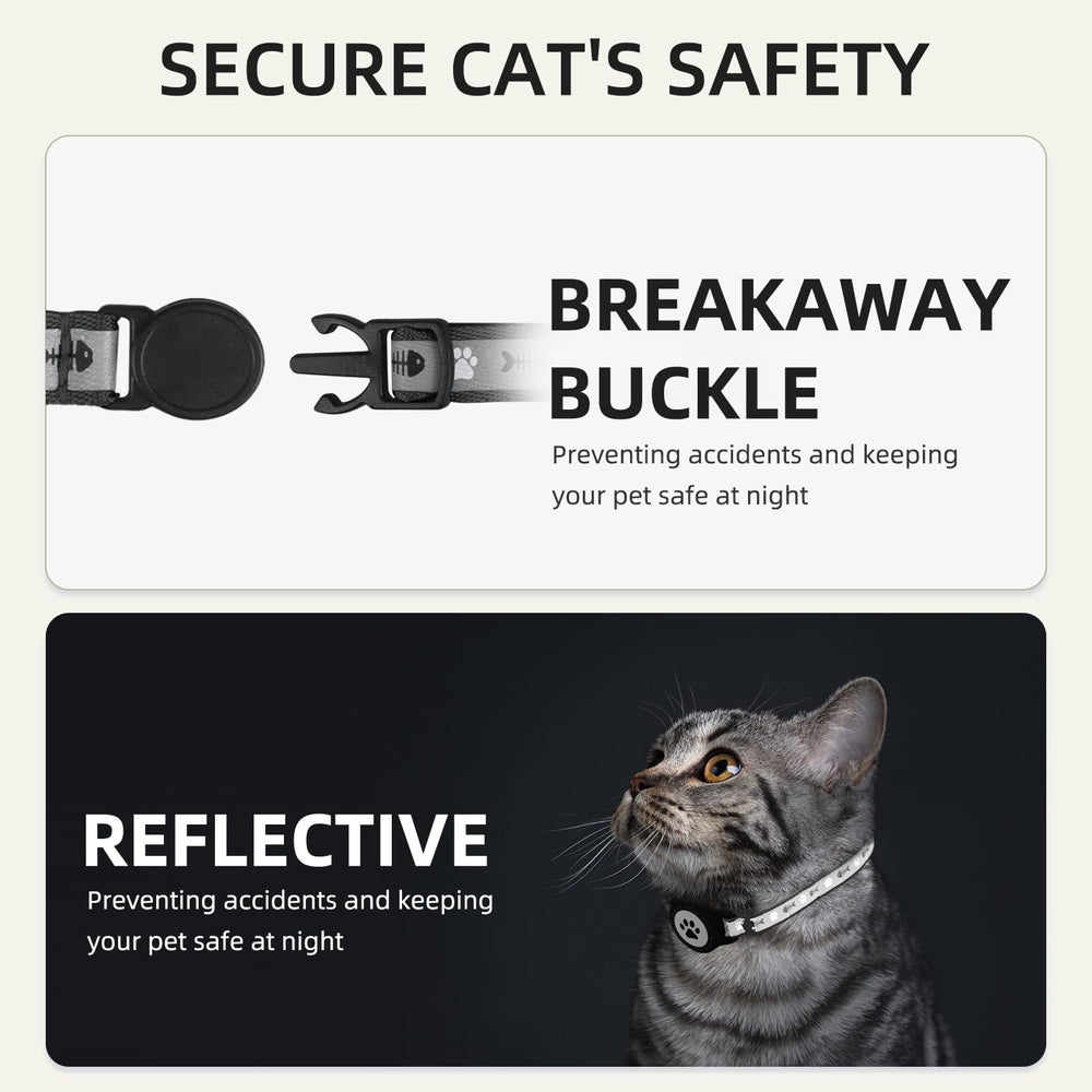 Collar Furrigo AirTag ajustable para gatos en crecimiento