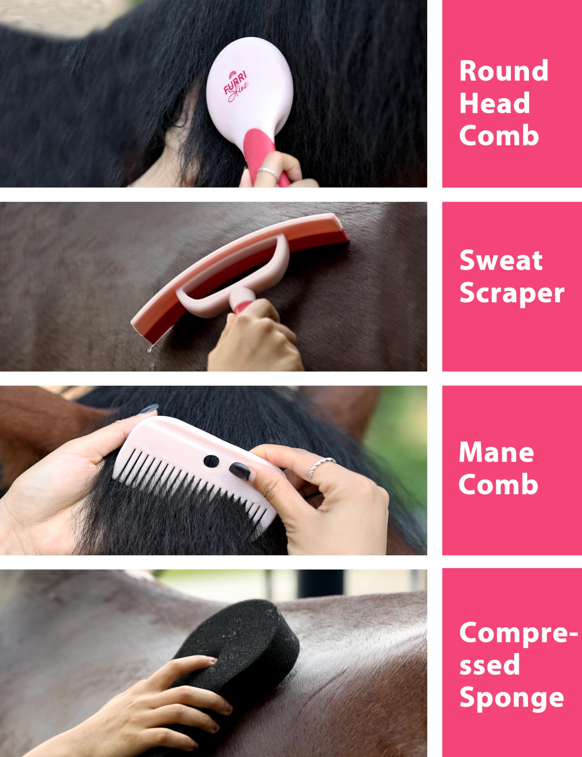 Cepillo para eliminación de pelo Furrishine, facilita el deslanado y el cuidado del pelaje.