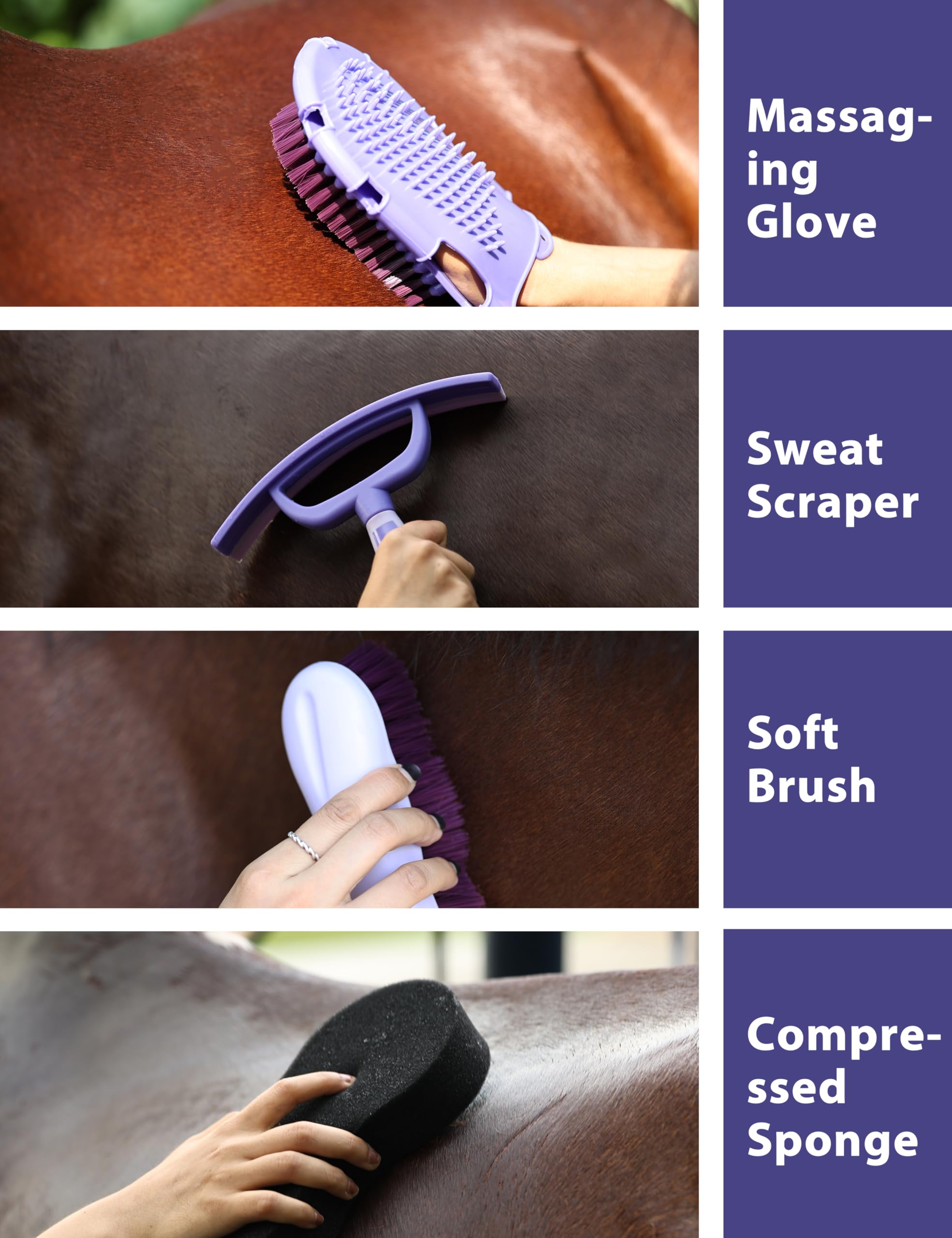 Furrishine cepillo suave, contacto delicado para piel sensible.