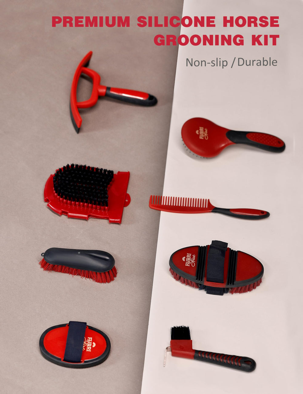 Furrishine kit-cepillo-suave: cerdas suaves para terminar el cepillado sin irritar la piel.