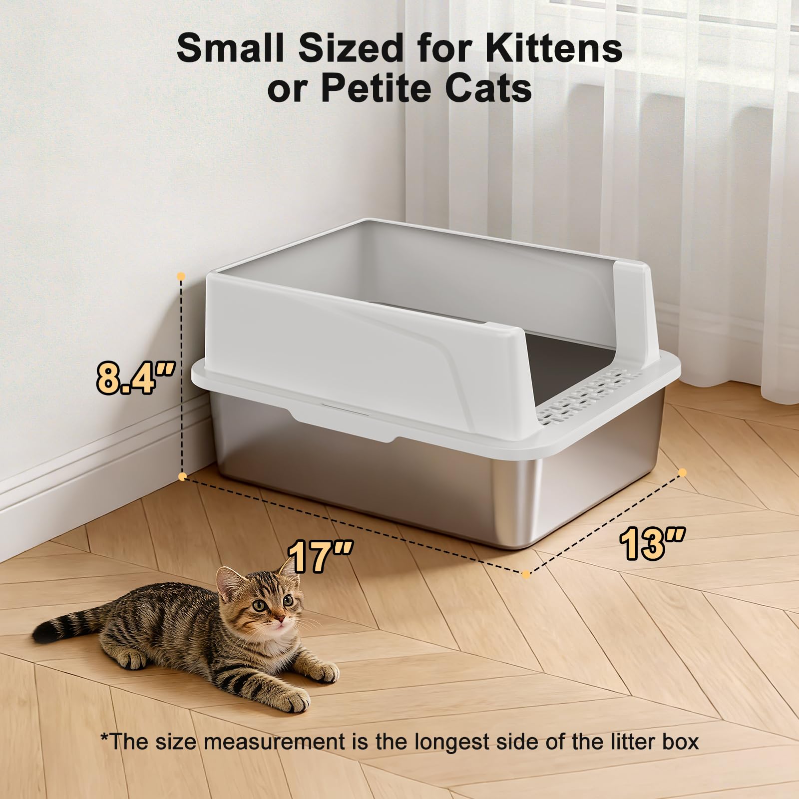 FURTIME: caja de arena con tallas S para gatitos y mascotas pequeñas.