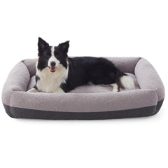 Cama Furtime para perros grandes con soporte ergonómico para cuello.