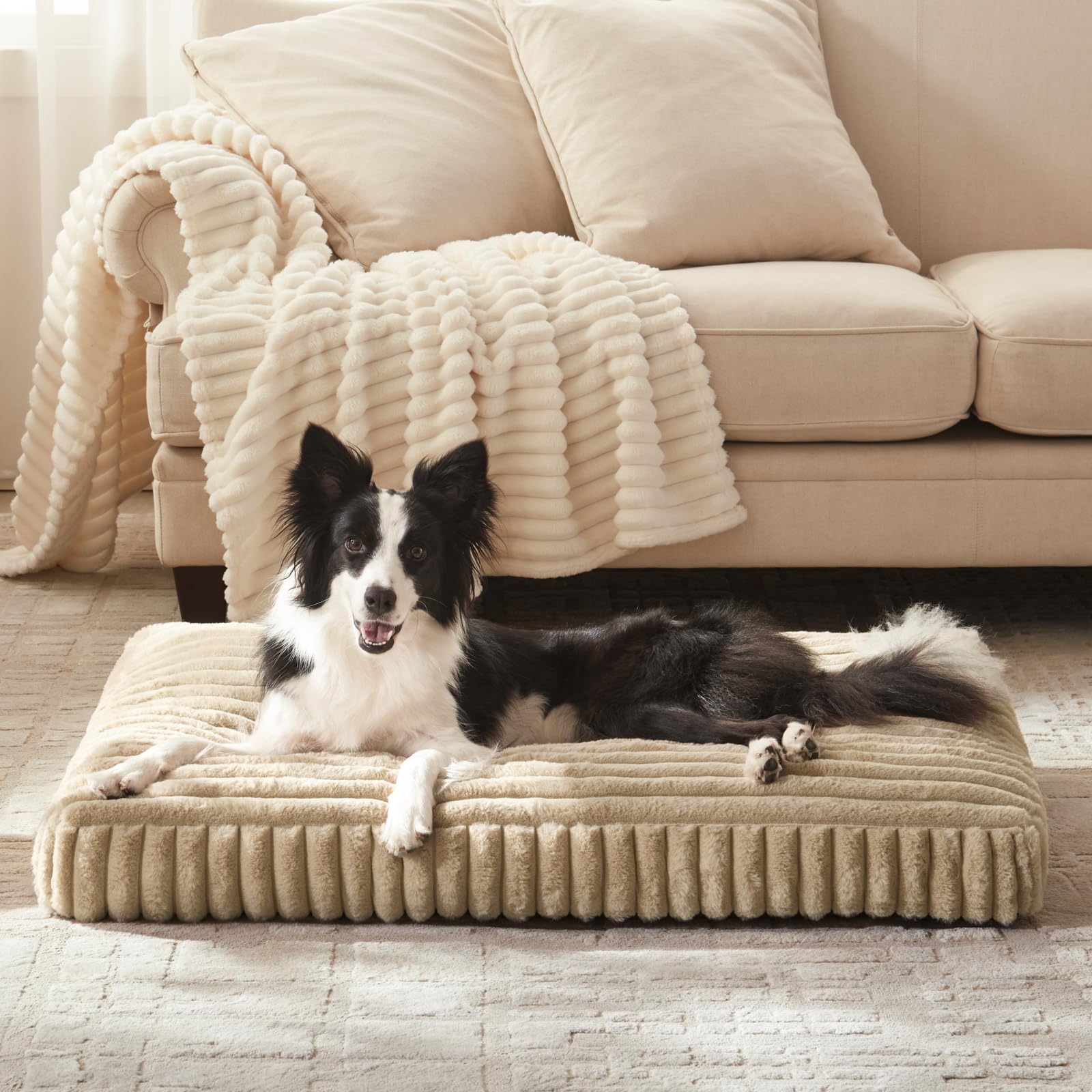 Cama para perro FURTIME con funda lavable, ideal para limpieza rápida