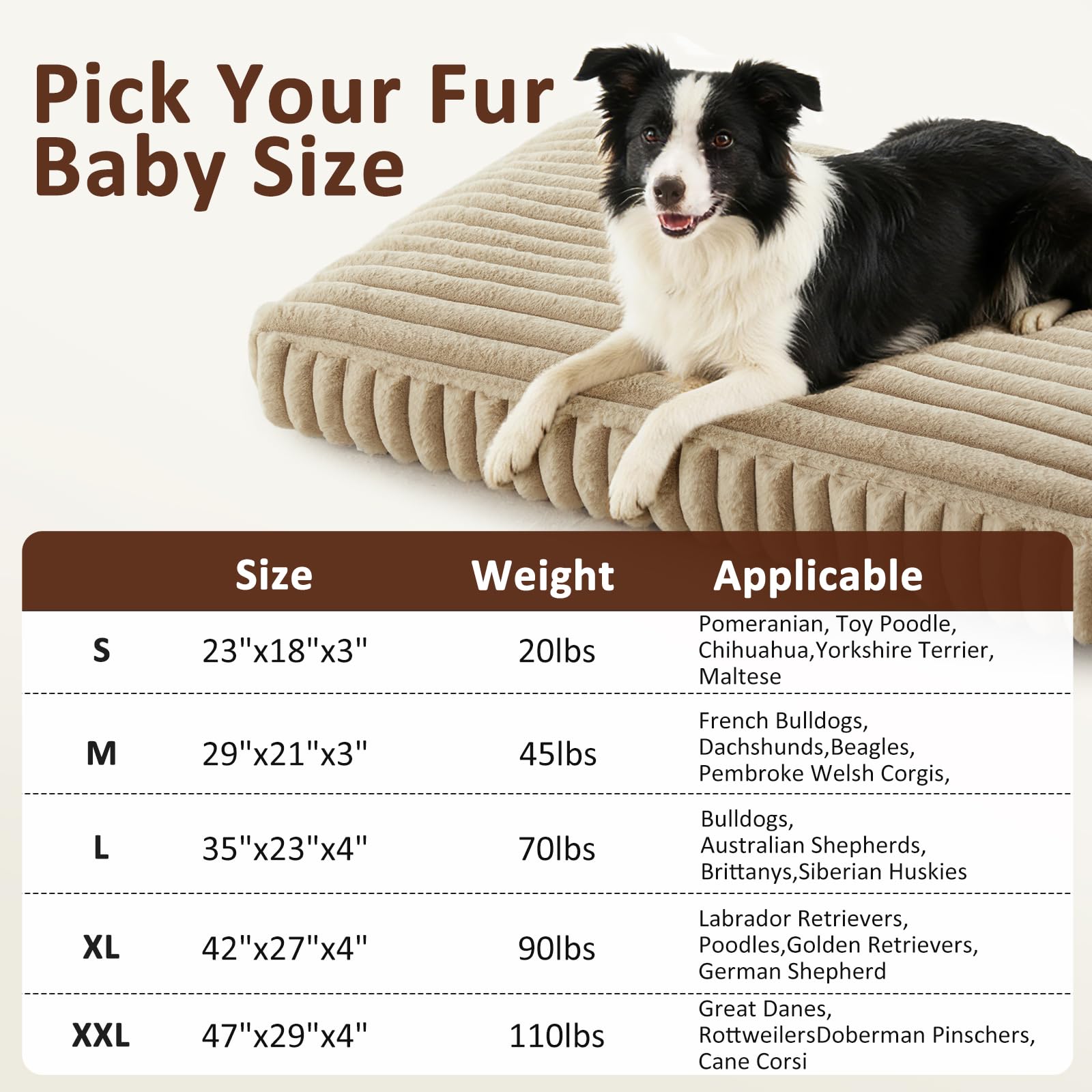 Cama para jaula FURTIME ideal para usar dentro de crates