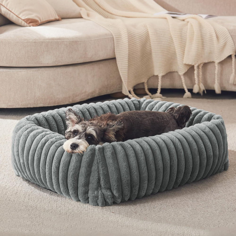 Cama FurTIME para perros pequeños de forma rectangular para descanso cómodo