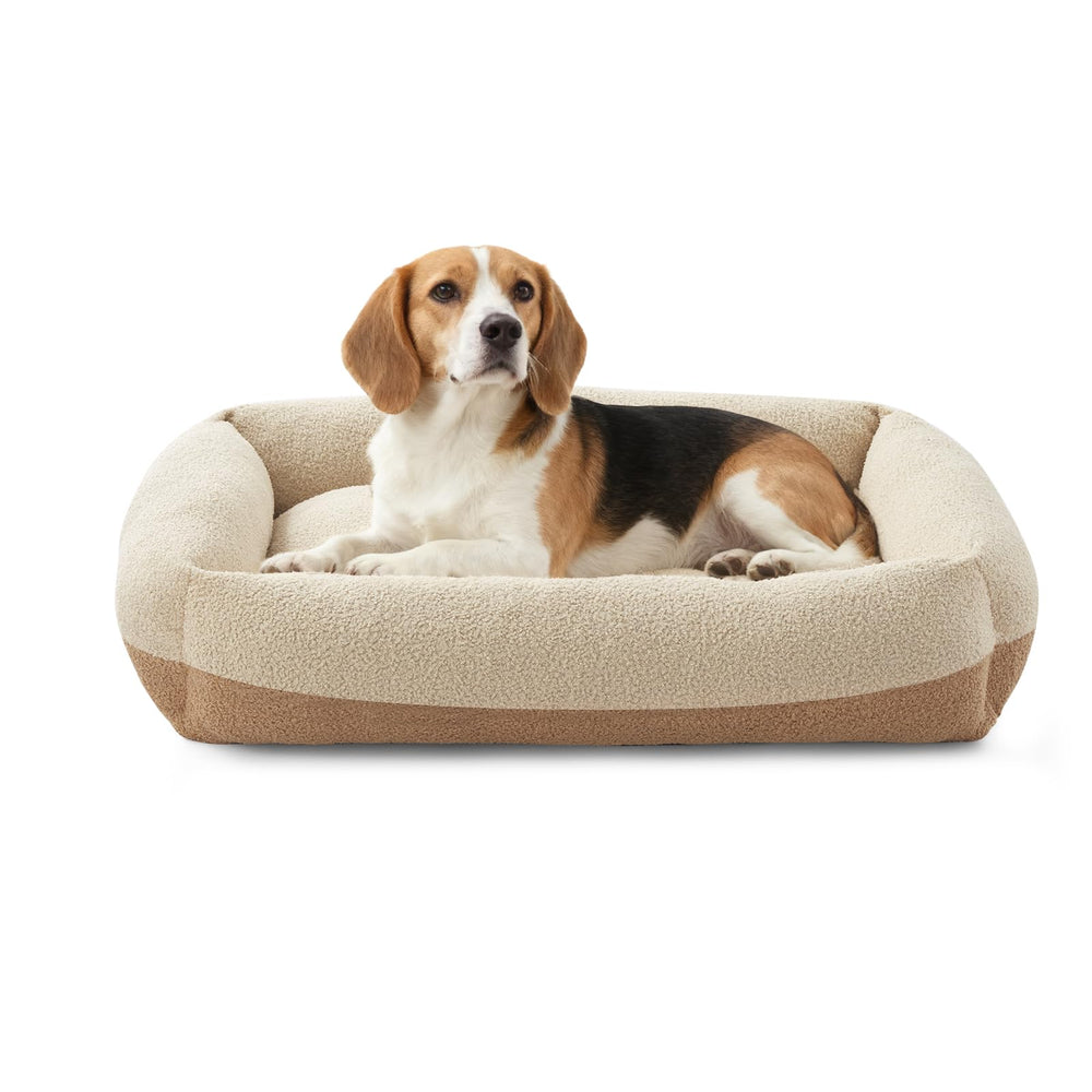 Cama para perro FURTIME relajada y rectangular, descanso cómodo y estable.